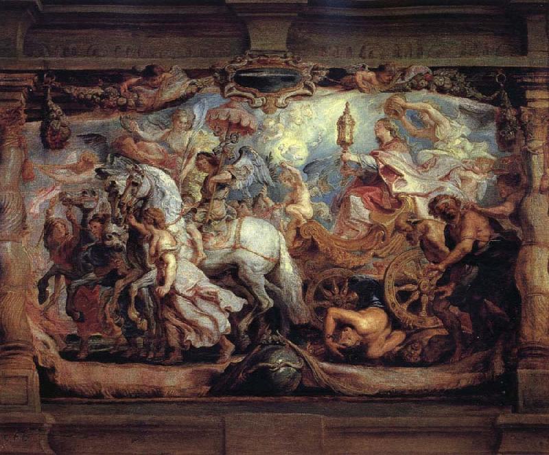 Peter Paul Rubens Triumph of Curch over Fury,Discord,and Hate